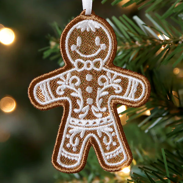 Christmas Gingerbread Cookie - Person (Lace) - Image 2