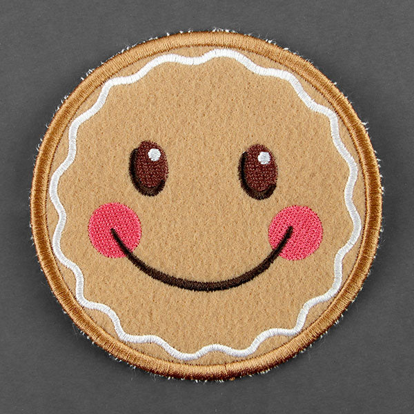 Christmas Gingerbread Face Coaster (In-the-Hoop) - Image 3