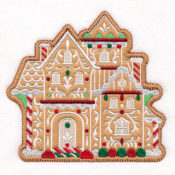 Christmas Gingerbread Mansion (Heirloom Applique) - Image 7