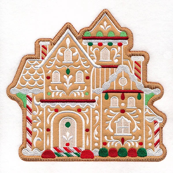 Christmas Gingerbread Mansion (Heirloom Applique) - Image 9