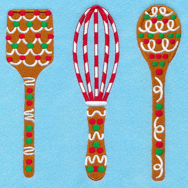Christmas Gingerbread Utensils Trio - Image 2
