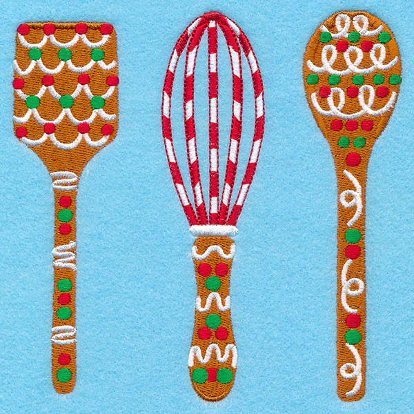 Christmas Gingerbread Utensils Trio - Image 3