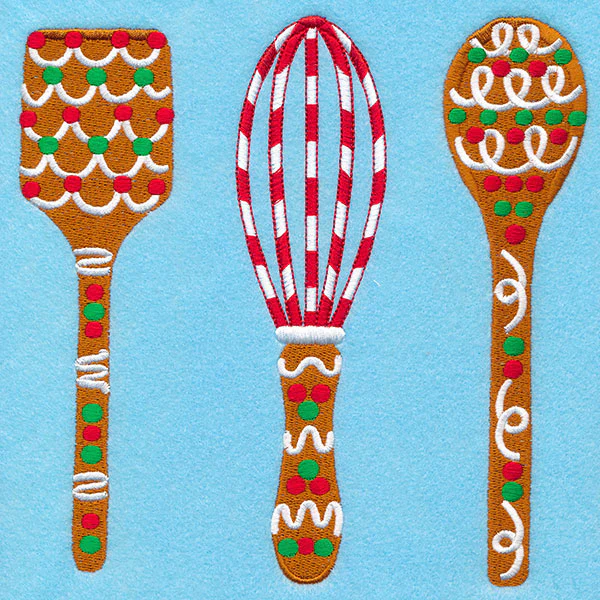 Christmas Gingerbread Utensils Trio - Image 6