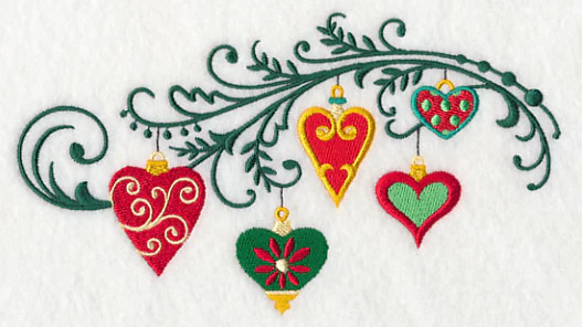 Christmas Heart Filigree Spray - Image 4