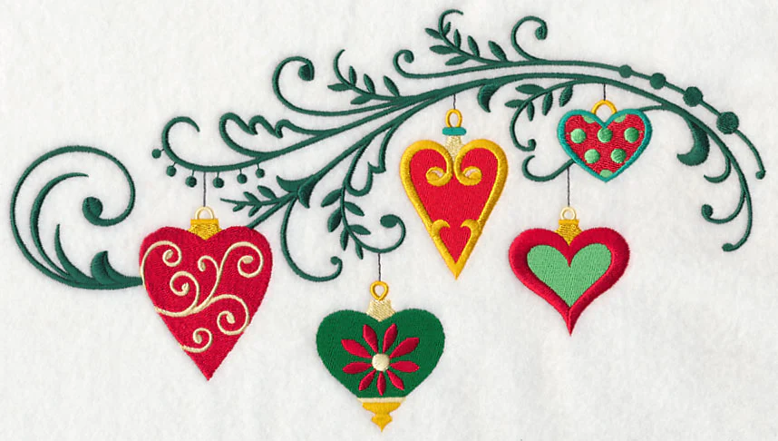 Christmas Heart Filigree Spray - Image 5