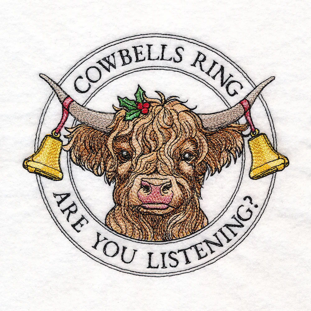 Christmas Highland Cow Stamp - Image 4
