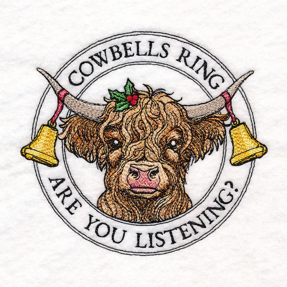 Christmas Highland Cow Stamp - Image 5