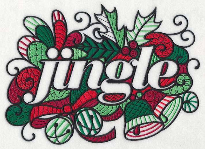 Christmas Jingle (Blackwork) - Image 5