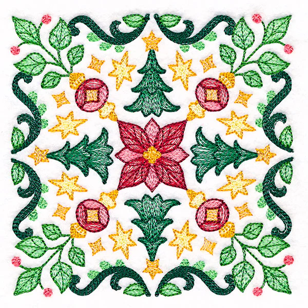 Christmas Kaleidoscope Trees Square - Image 7