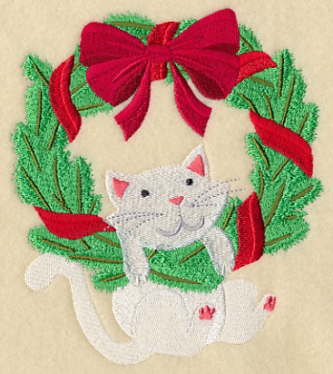 Christmas Kitty Wreath - Image 3