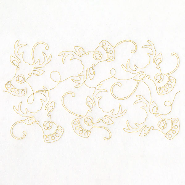 Christmas Magic - Reindeer (Edge-to-Edge Quilting)