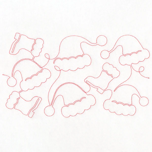 Christmas Magic - Santa Hats (Edge-to-Edge Quilting) - Image 5