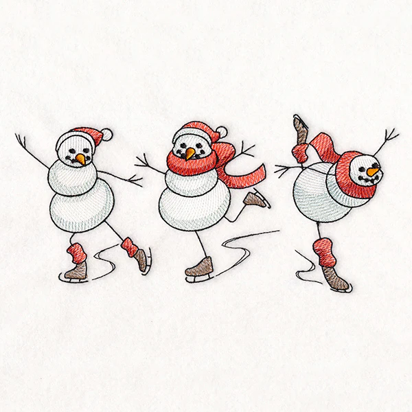 Christmas Magic Snowmen Skating - Image 8