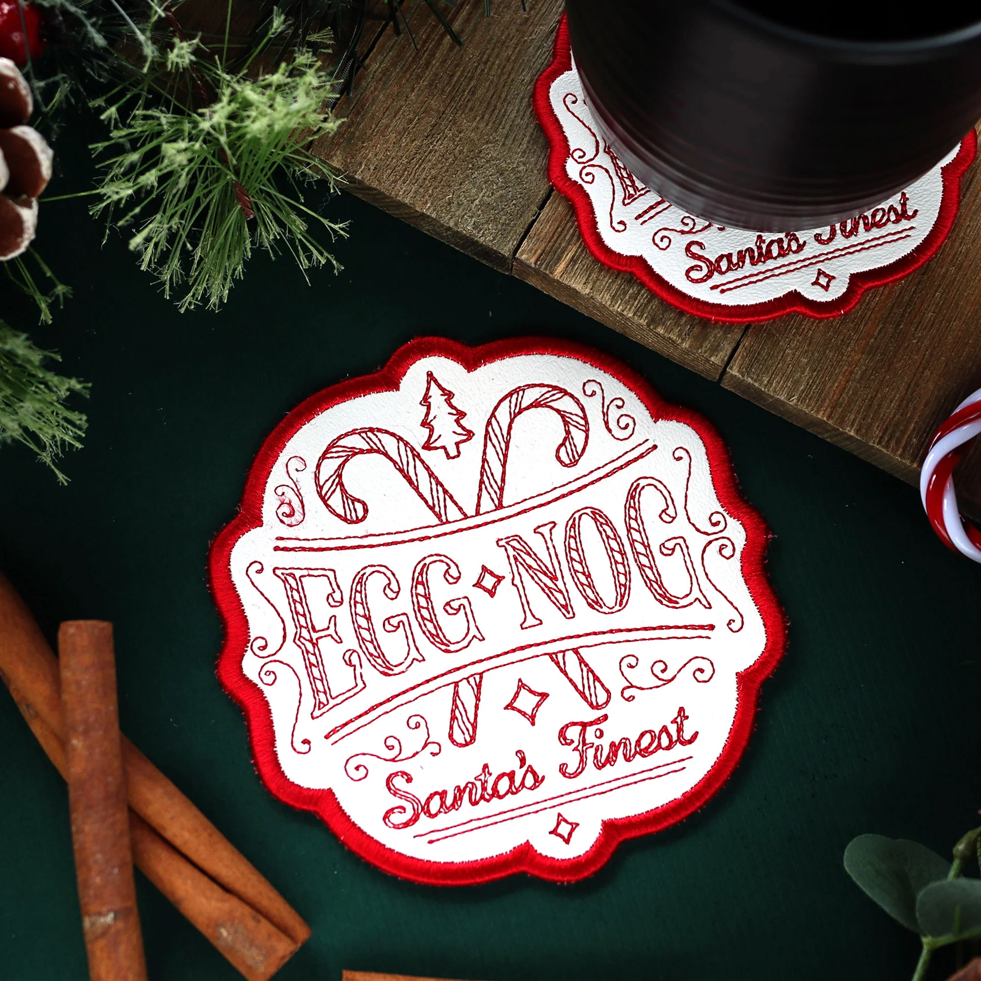 Christmas Market Coaster - Eggnog - Image 2