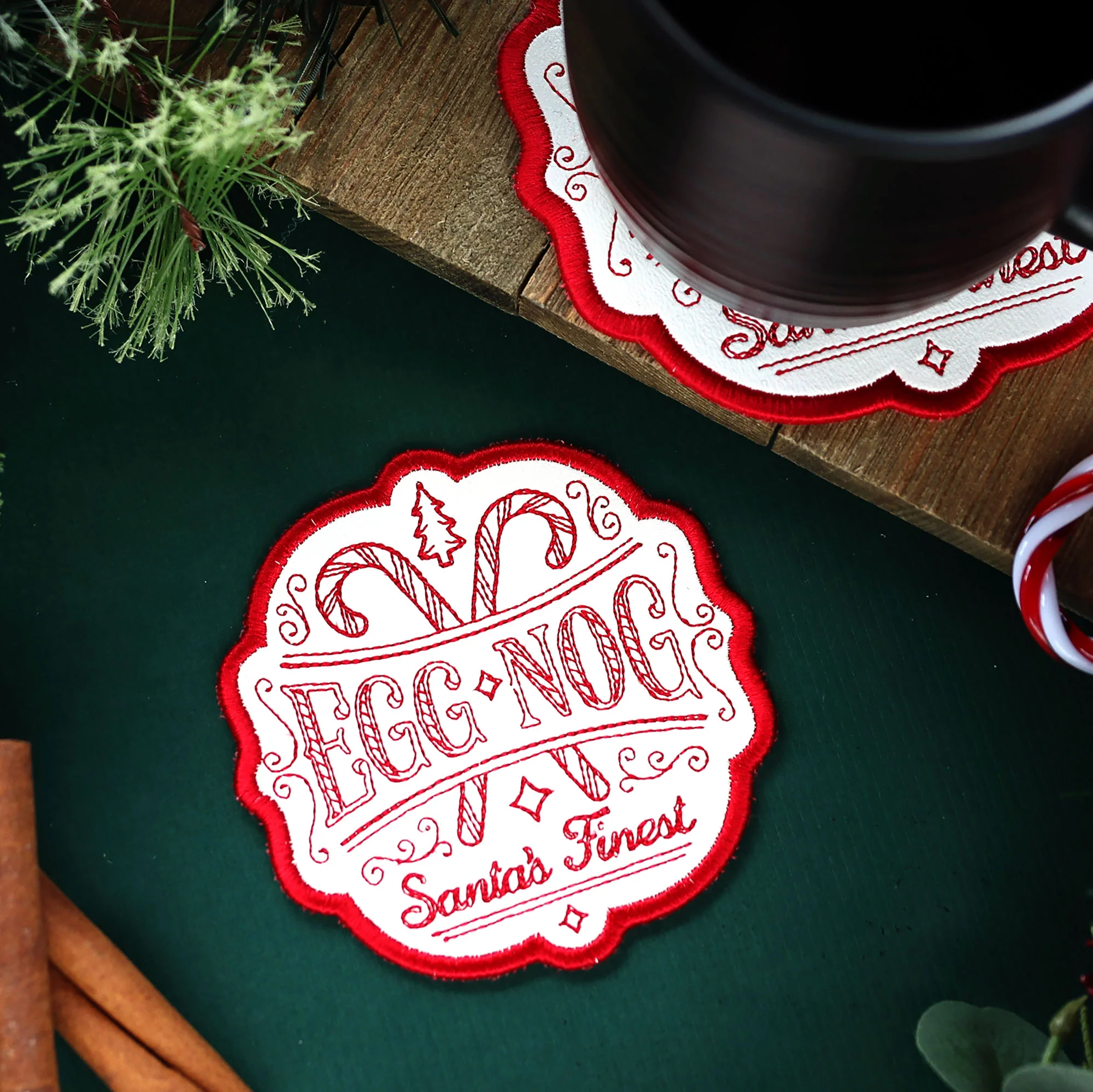 Christmas Market Coaster - Eggnog - Image 4
