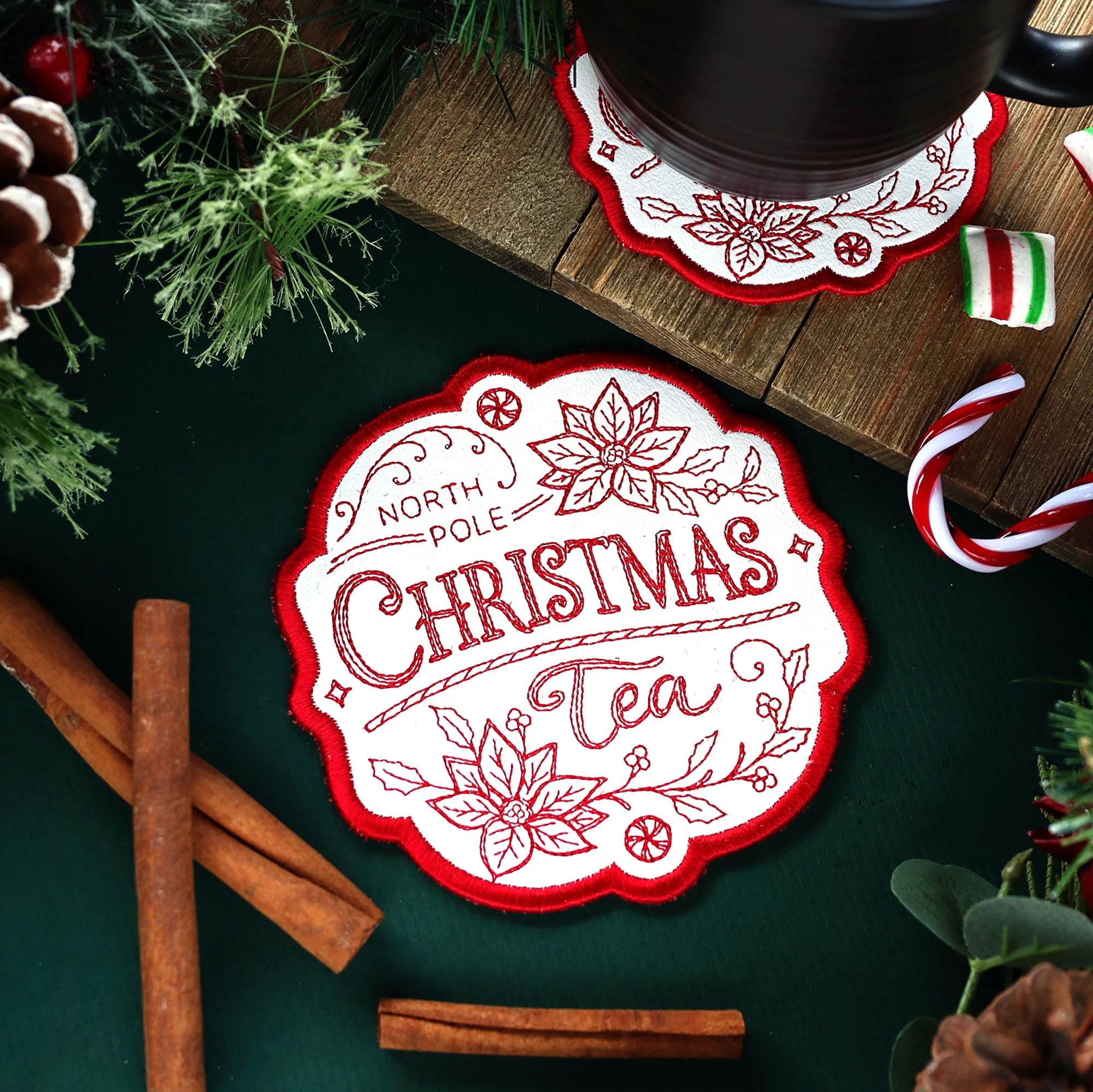 Christmas Market Coaster - Tea - Image 6