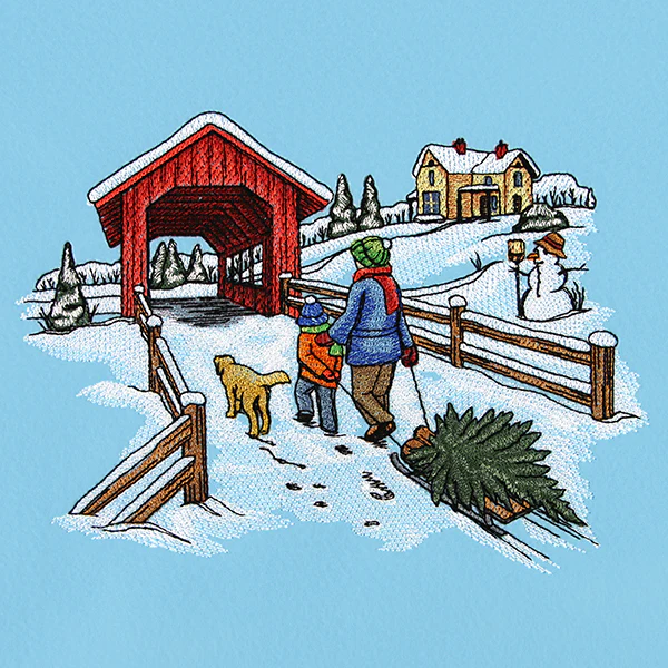 Christmas Memories Bridge Scene - Image 2