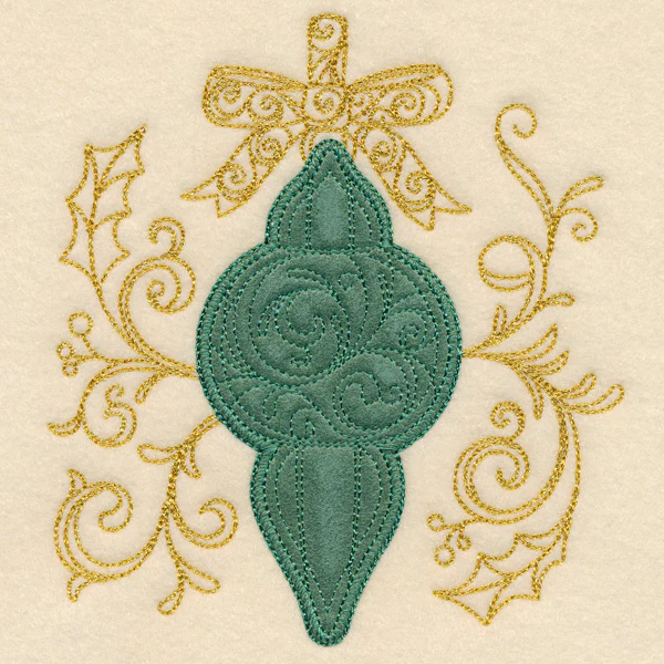 Christmas Memories - Ornate Ornament (Heirloom Applique) - Image 4