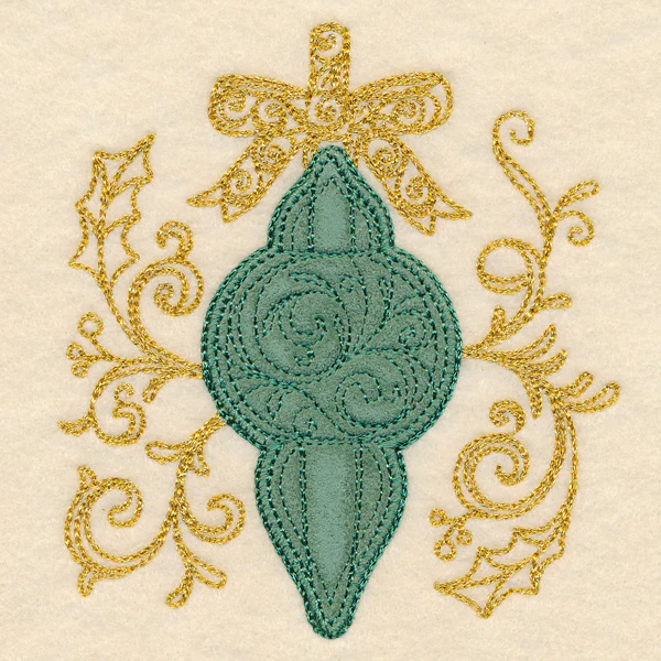 Christmas Memories - Ornate Ornament (Heirloom Applique) - Image 5