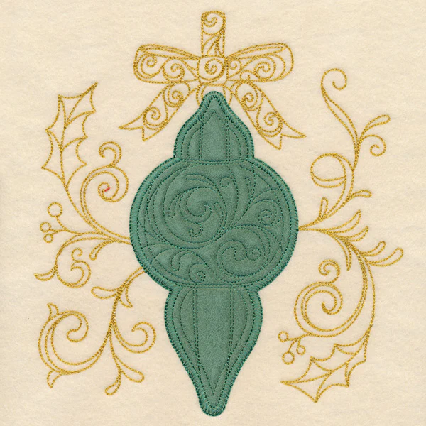 Christmas Memories - Ornate Ornament (Heirloom Applique) - Image 6