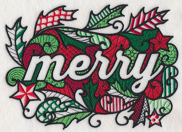 Christmas Merry (Blackwork) - Image 2