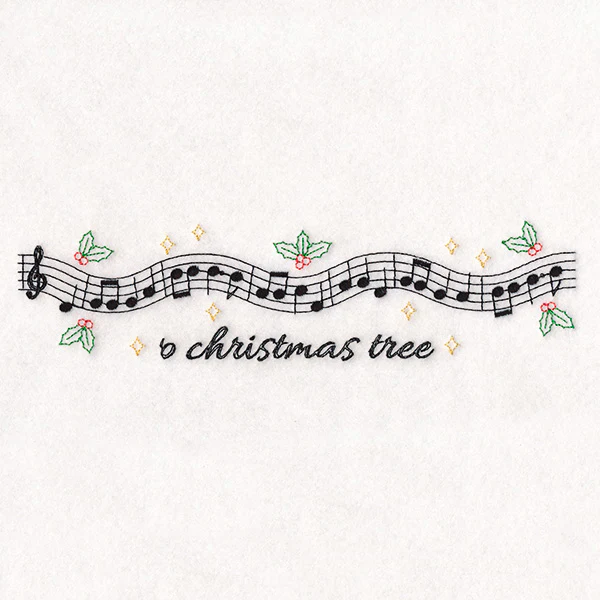 Christmas Music Borders - O Christmas Tree - Image 3