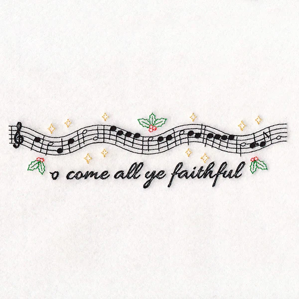 Christmas Music Borders - O Come All Ye Faithful - Image 3