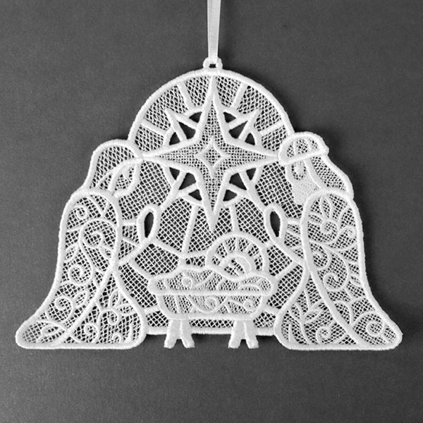 Christmas Nativity Treasures - Holy Family (Lace)