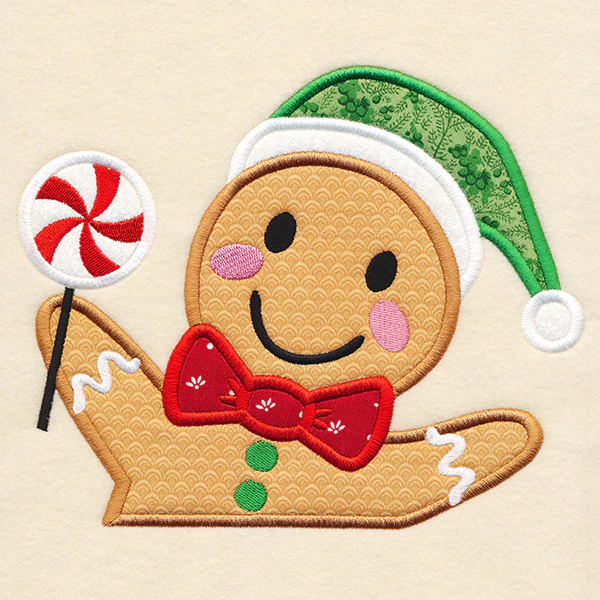 Christmas on the Edge - Gingerbread Man (Applique) - Image 4