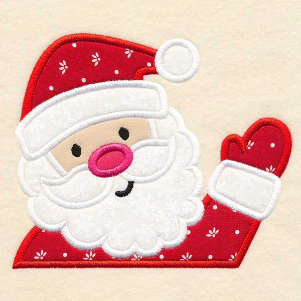 Christmas on the Edge - Santa (Applique) - Image 2