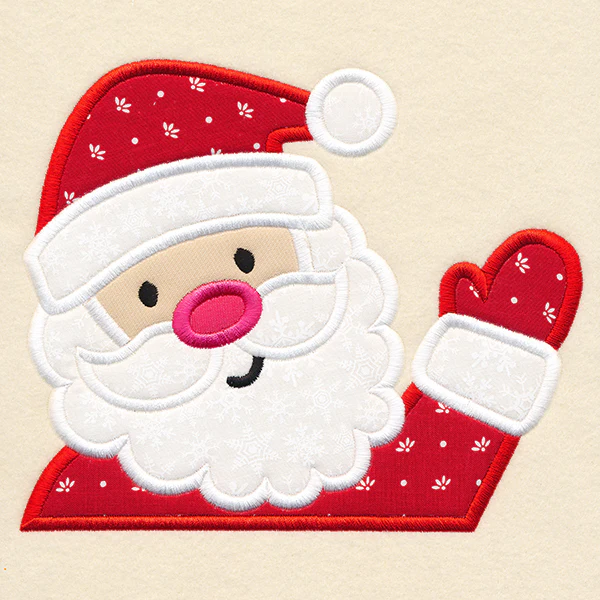 Christmas on the Edge - Santa (Applique) - Image 4