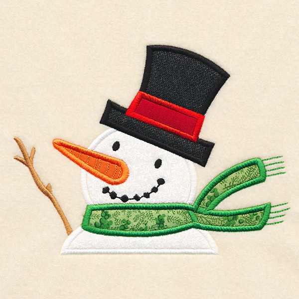 Christmas on the Edge - Snowman (Applique) - Image 2