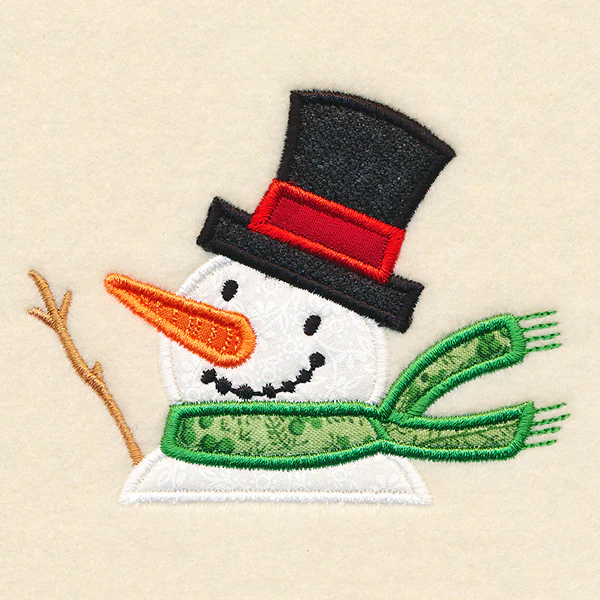 Christmas on the Edge - Snowman (Applique) - Image 3