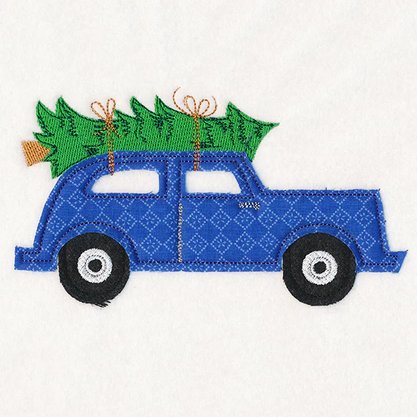 Christmas On-the-Go - Retro Car (Crafty Cut Applique) - Image 2