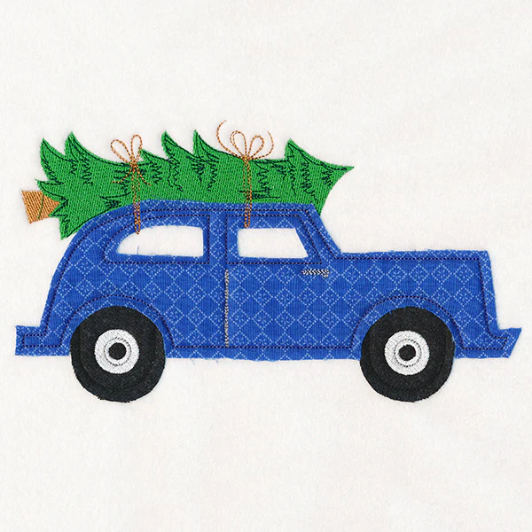 Christmas On-the-Go - Retro Car (Crafty Cut Applique) - Image 4