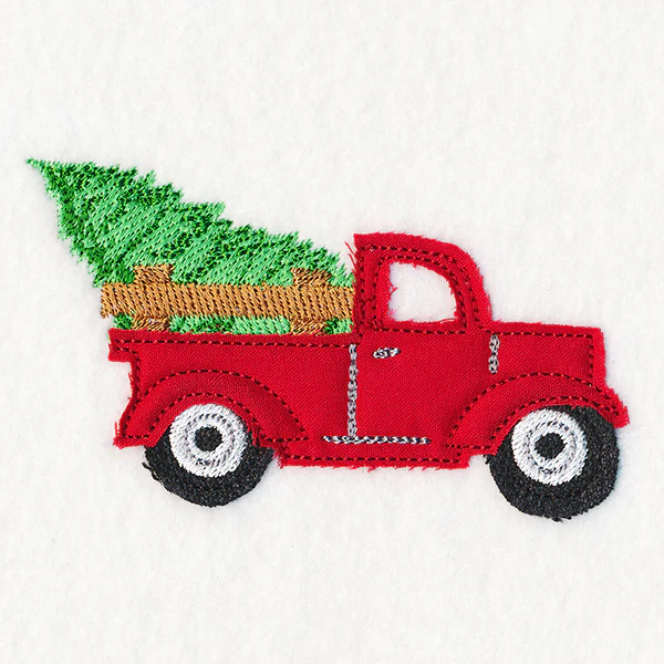 Christmas On-the-Go - Retro Truck (Crafty Cut Applique) - Image 3