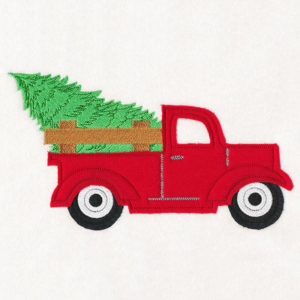 Christmas On-the-Go - Retro Truck (Crafty Cut Applique) - Image 4