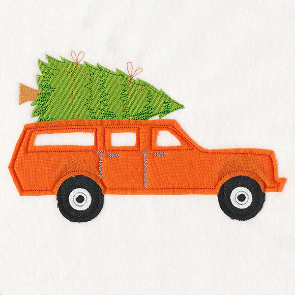 Christmas On-the-Go - Retro Wagon (Crafty Cut Applique) - Image 4