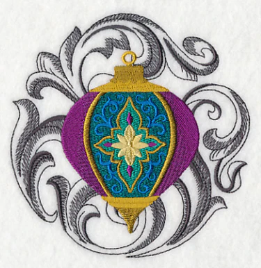 Christmas Ornament with Baroque Background - Image 4