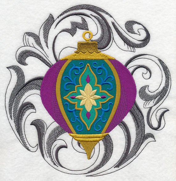Christmas Ornament with Baroque Background - Image 6