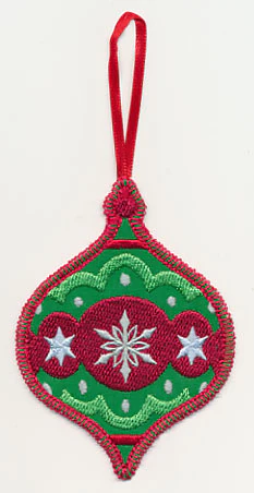 Christmas Ornament with Snowflake (In-the-Hoop)