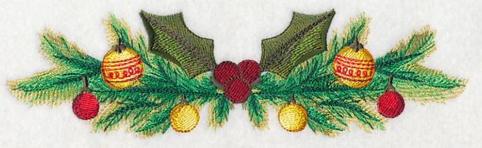Christmas Ornaments Border in Watercolor - Image 2