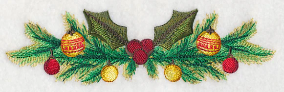 Christmas Ornaments Border in Watercolor - Image 3