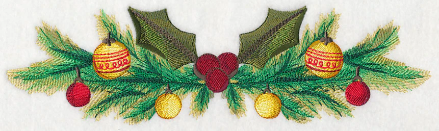 Christmas Ornaments Border in Watercolor - Image 5