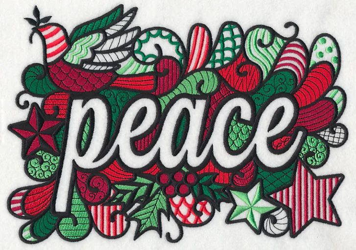 Christmas Peace (Blackwork) - Image 5
