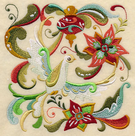 Christmas Peace Dove Square 2 - Image 3