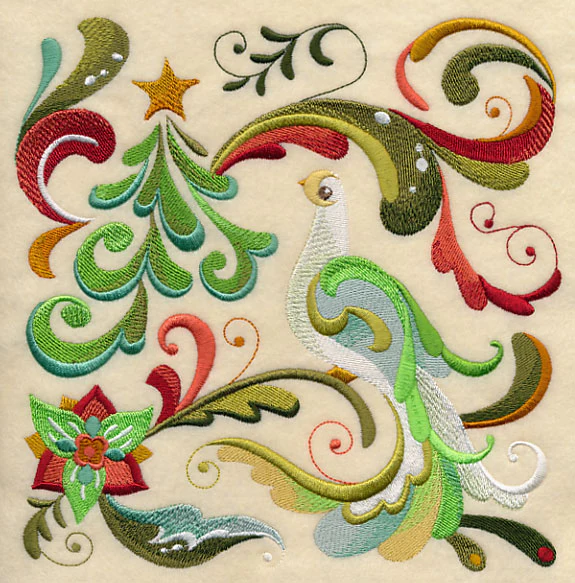 Christmas Peace Dove Square 3 - Image 6
