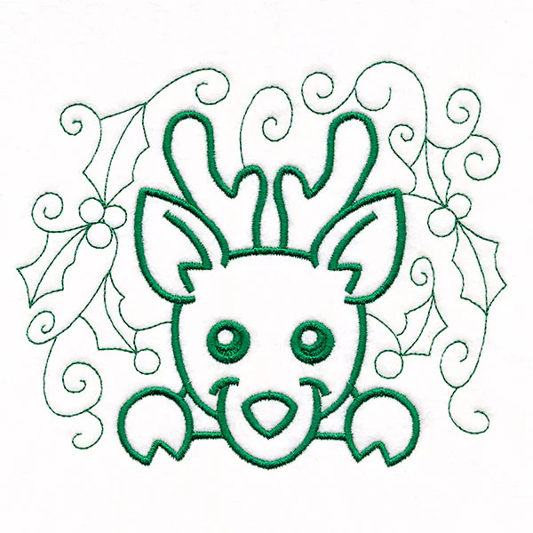 Christmas Peeking Doodles - Reindeer - Image 4
