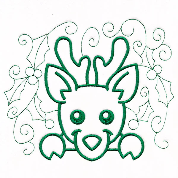 Christmas Peeking Doodles - Reindeer - Image 5