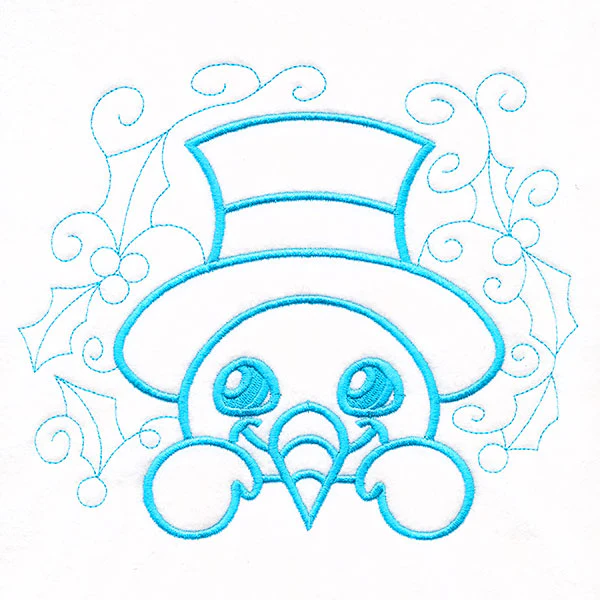 Christmas Peeking Doodles - Snowman - Image 5